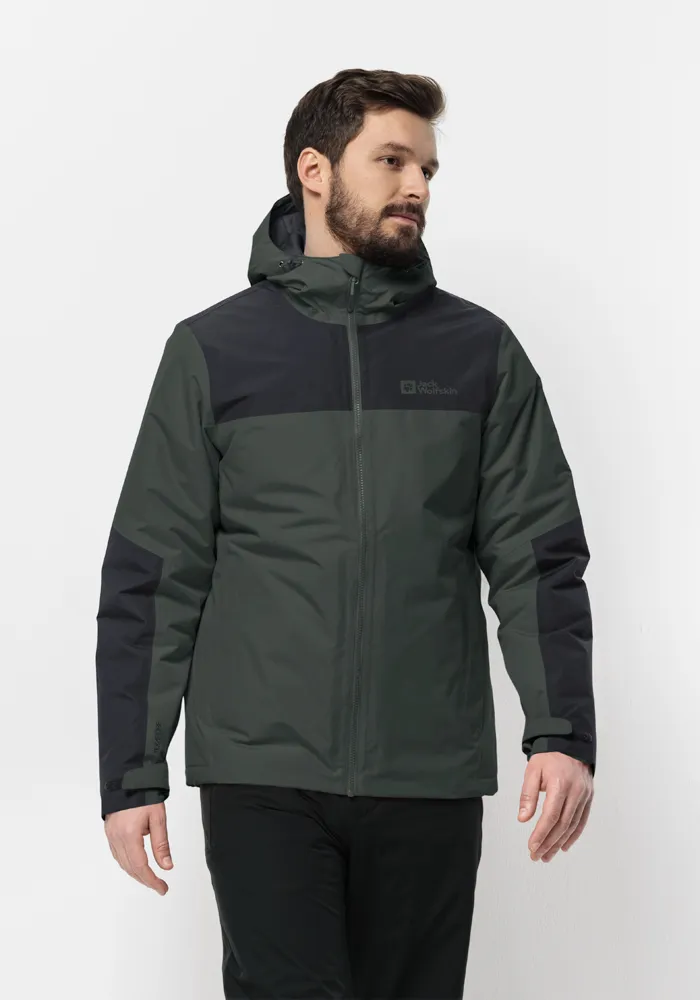 

Зимняя куртка Jack Wolfskin "JASPER INS JKT M", с капюшоном, цвет Black-Olive