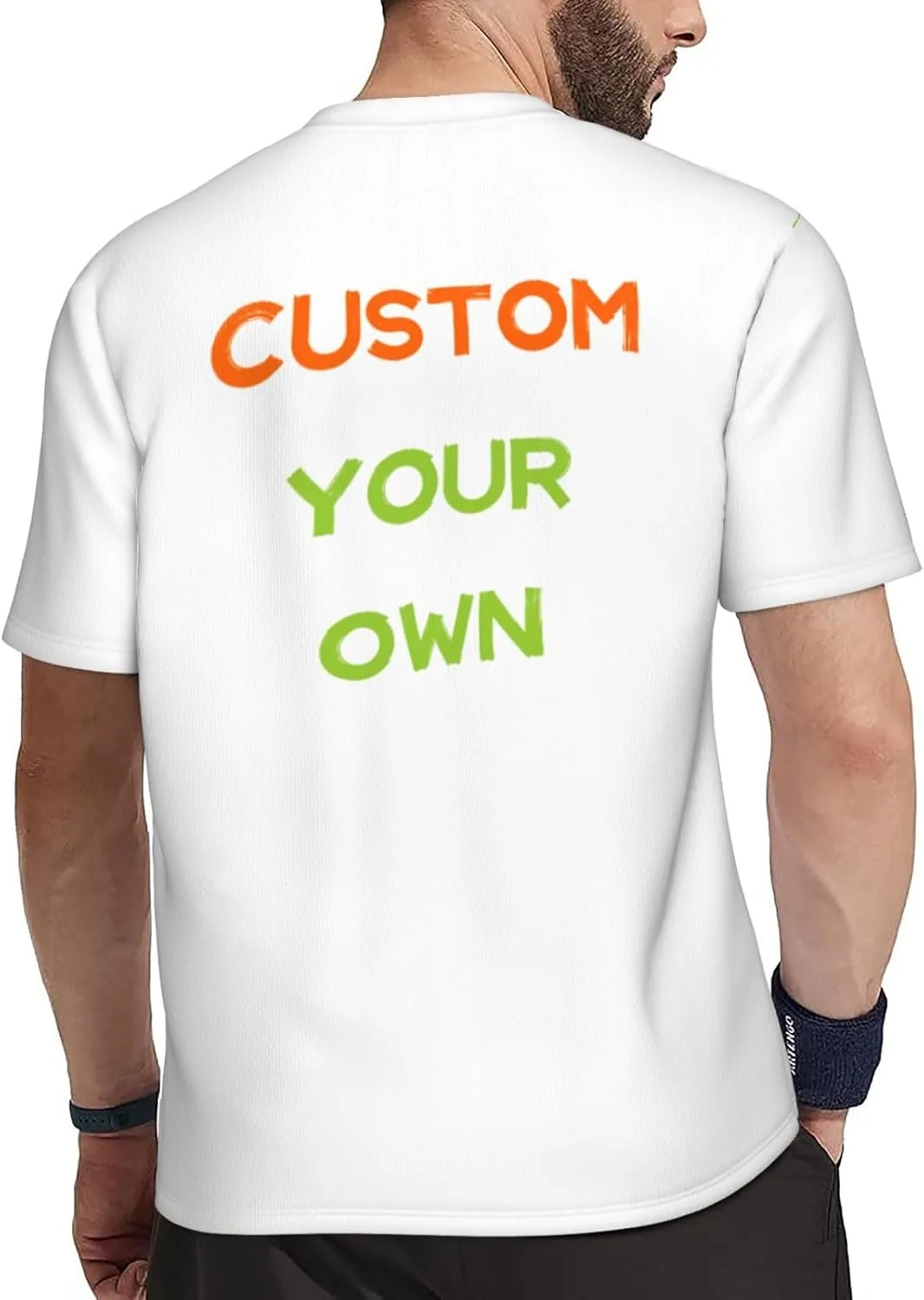 Футболка Custom с принтом на 4 сторонах для мужчин — фото 3