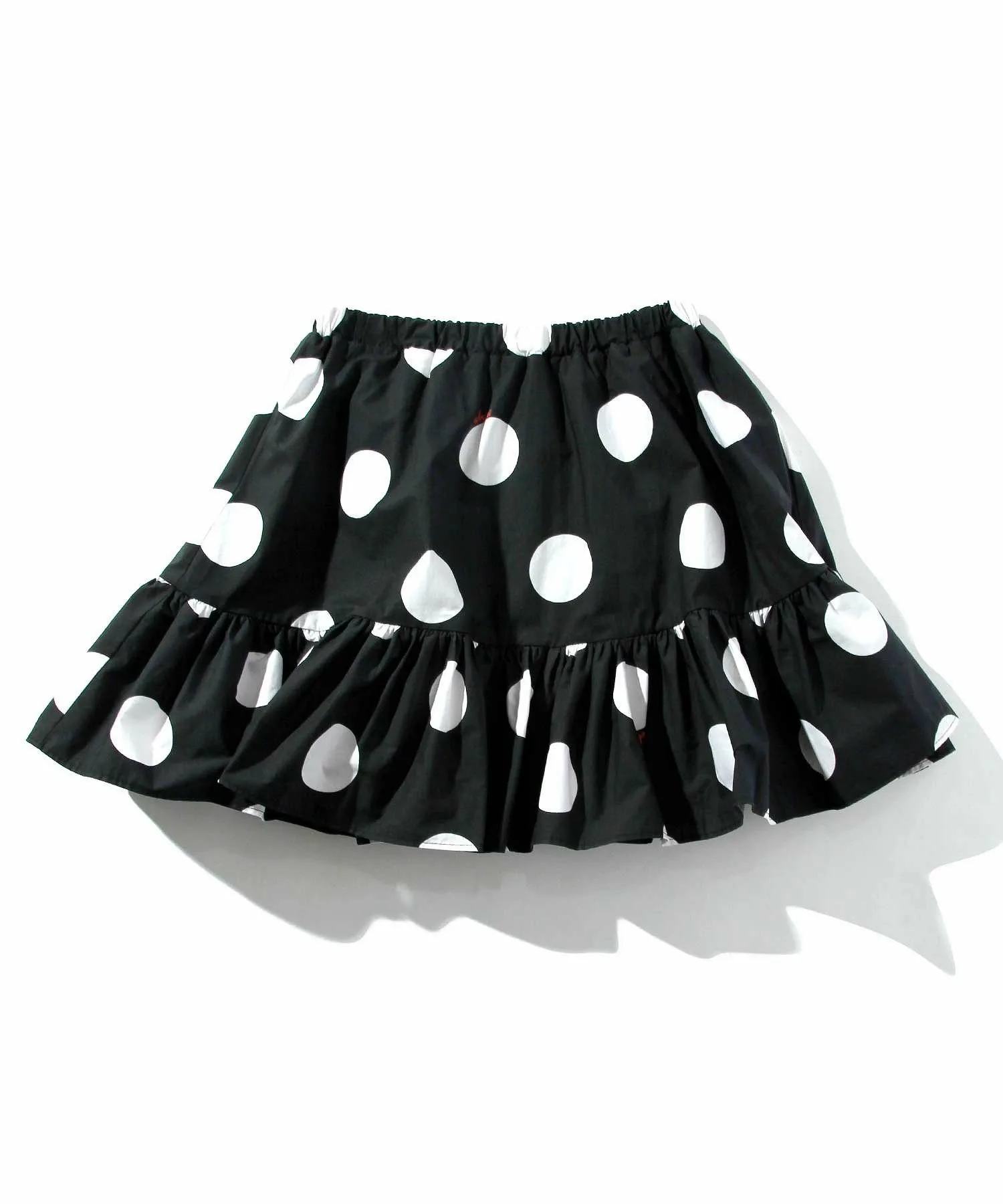 (K)MSGM/MSGM Детская и подростковая хлопковая юбка в горошек, Black