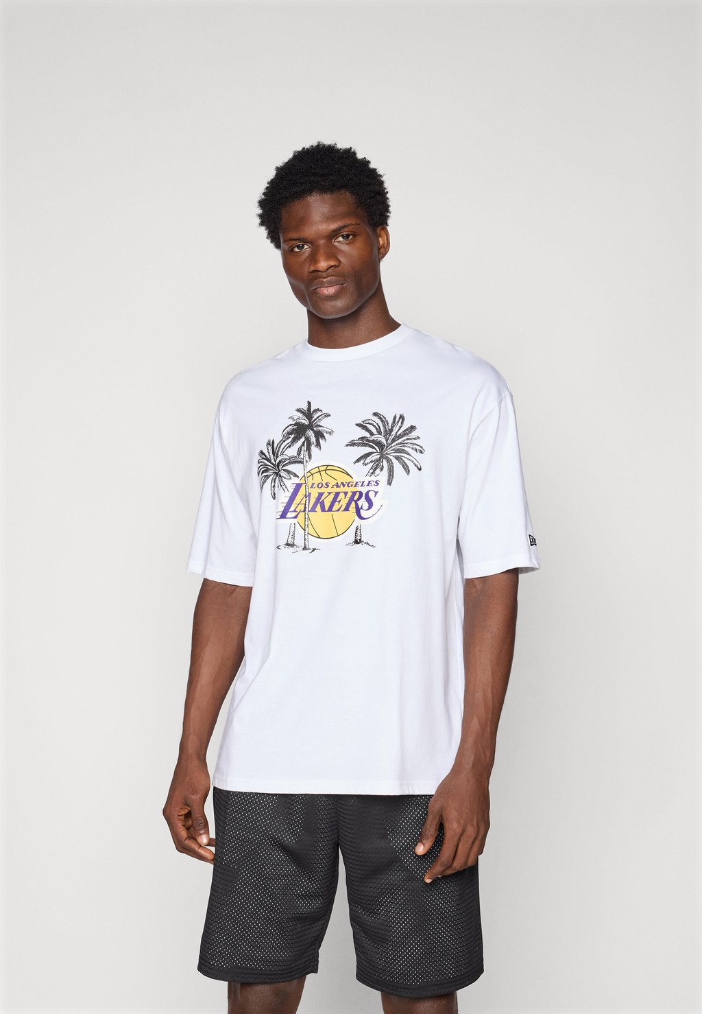 

Футболка с принтом NBA LOS ANGELES LAKERS PALM TREE TEE - Club wear New Era, белый