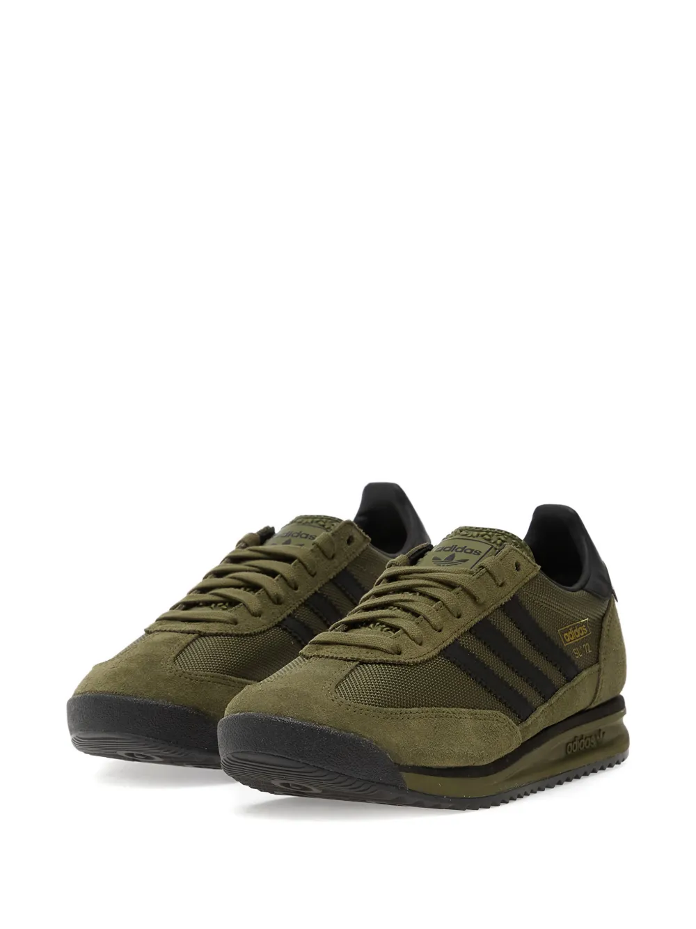 Кроссовки SL 72 RS на шнуровке Adidas, зеленый — фото 2