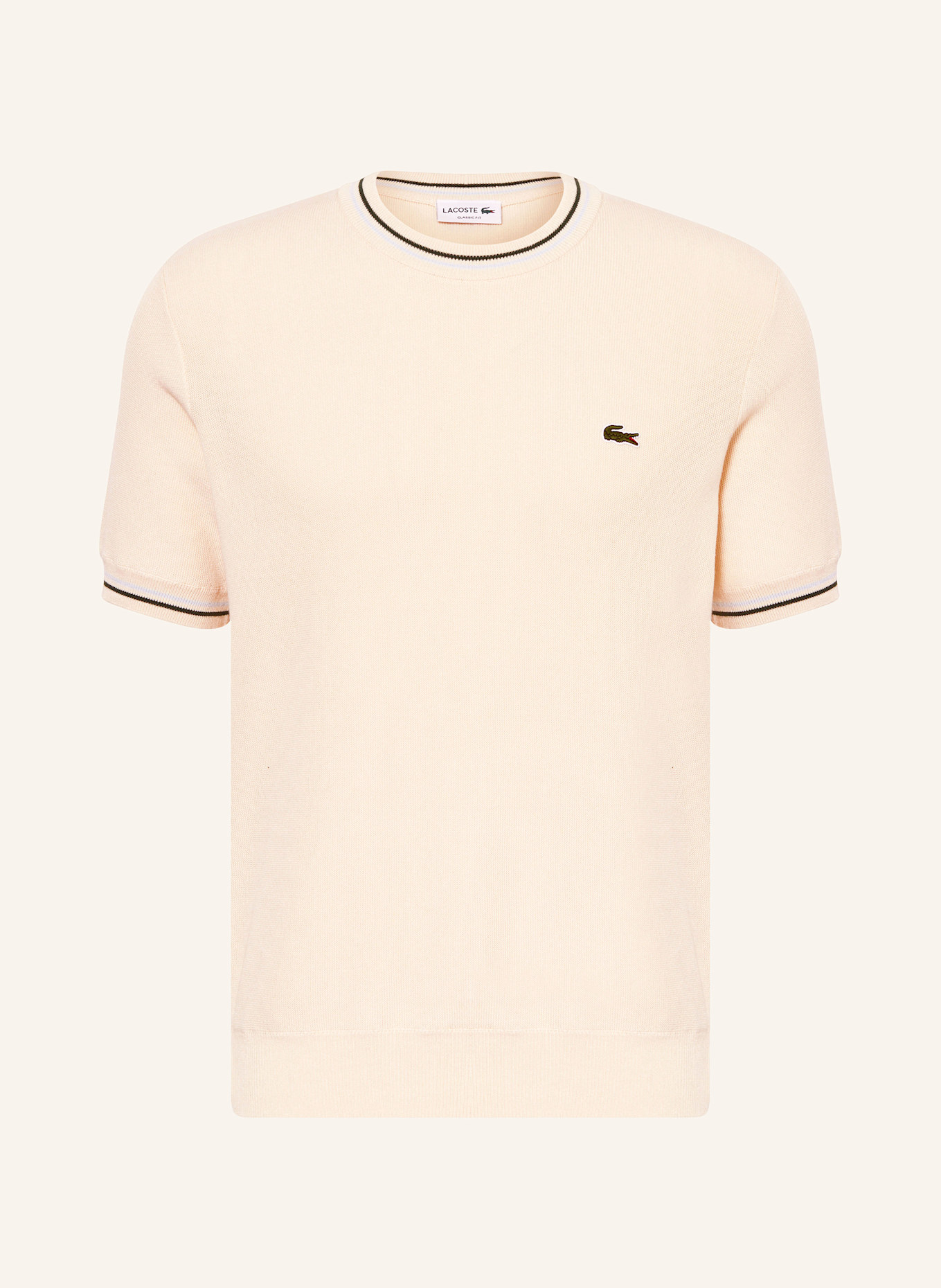 

Трикотажная рубашка Lacoste, бежевый