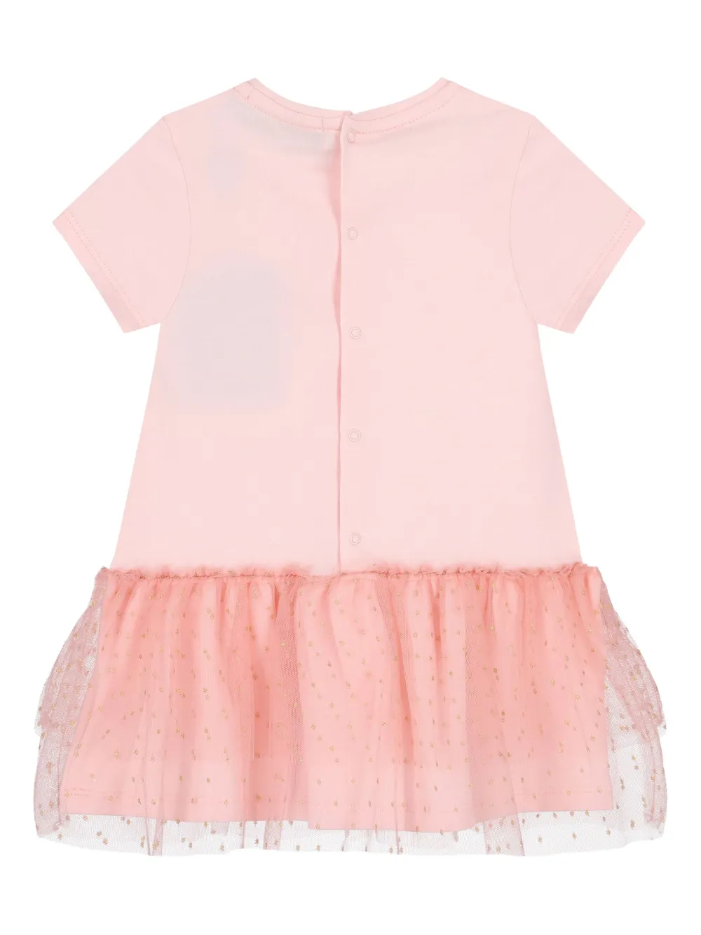 Платье из тюля с аппликацией в виде сердца Aigner Kids, розовый — фото 2