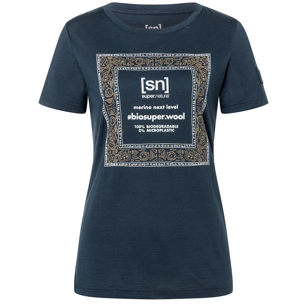 

Футболка с коротким рукавом Super.natural Bandana Bio, бежевый