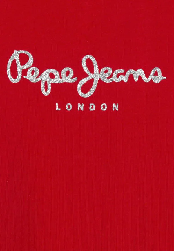 Футболка hana с блестящим принтом Pepe Jeans, Royal Red — фото 3