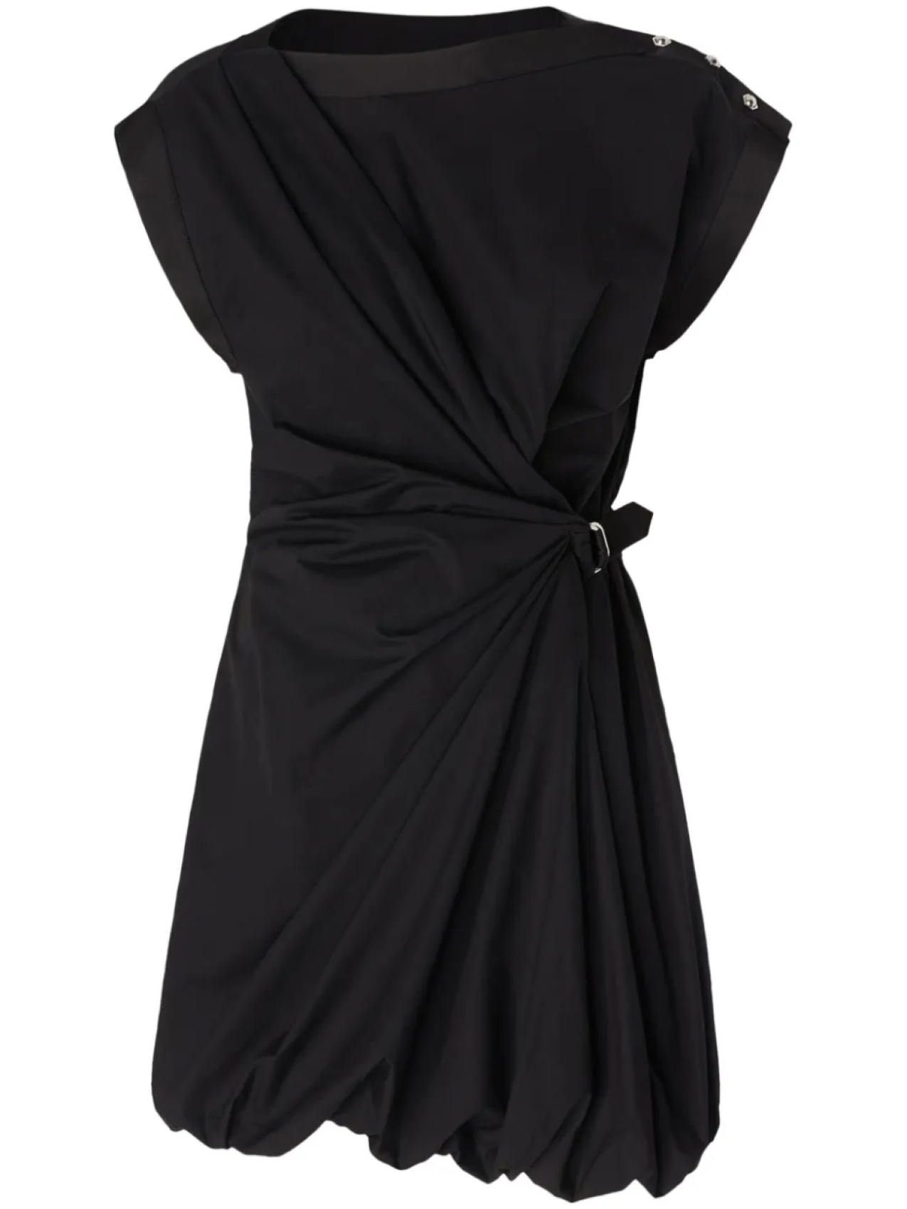 

Короткое платье со сборками PINKO, черный