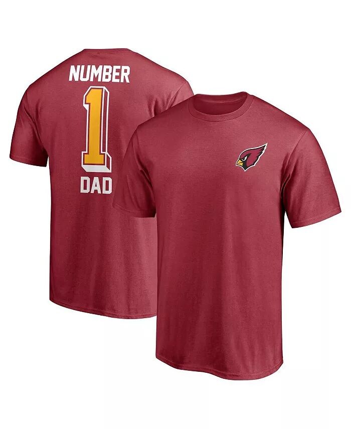 

Мужская футболка Cardinal Arizona Cardinals #1 Dad Fanatics