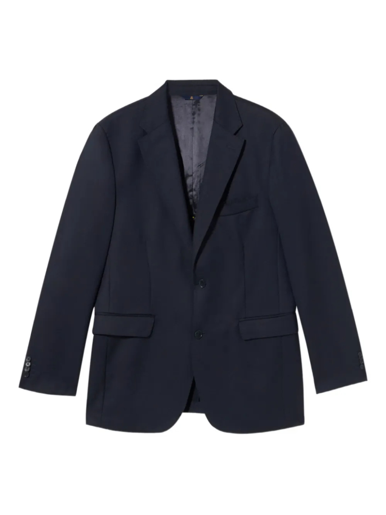 

Однобортный пиджак из вирджинской шерсти Brooks Brothers, синий