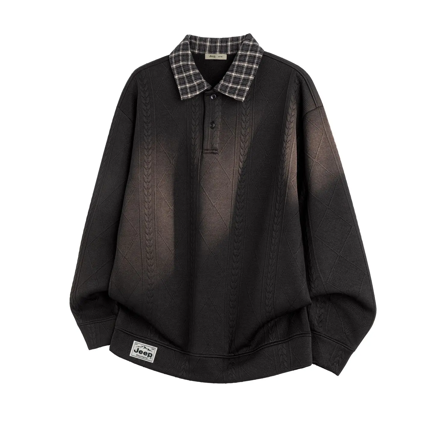 

Свитшот Leisure Collection Unisex Jeep, черный fleece-lined