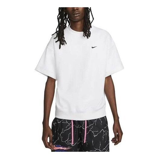 

Футболка Nike Solo Swoosh Short-Sleeve French Terry Top 'White', белый