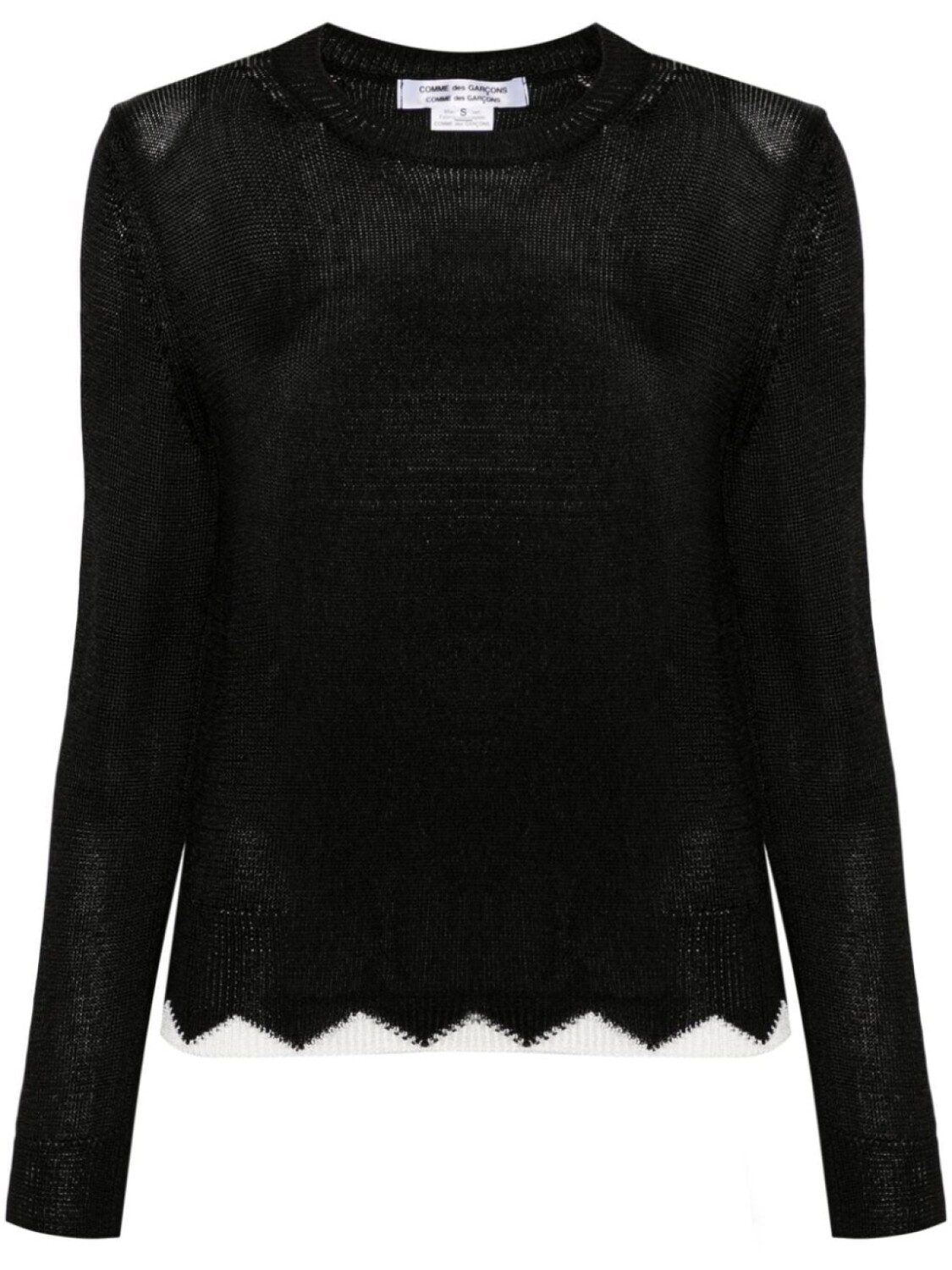 

Джемпер с контрастной отделкой Comme Des Garçons Comme Des Garçons, черный
