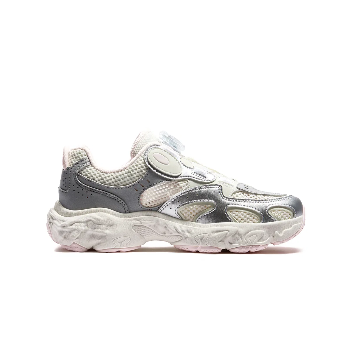 Кроссовки беговые Heritage FHT Synthetic Leather, Textile Snow/Space Silver детские FILA KIDS — фото 3