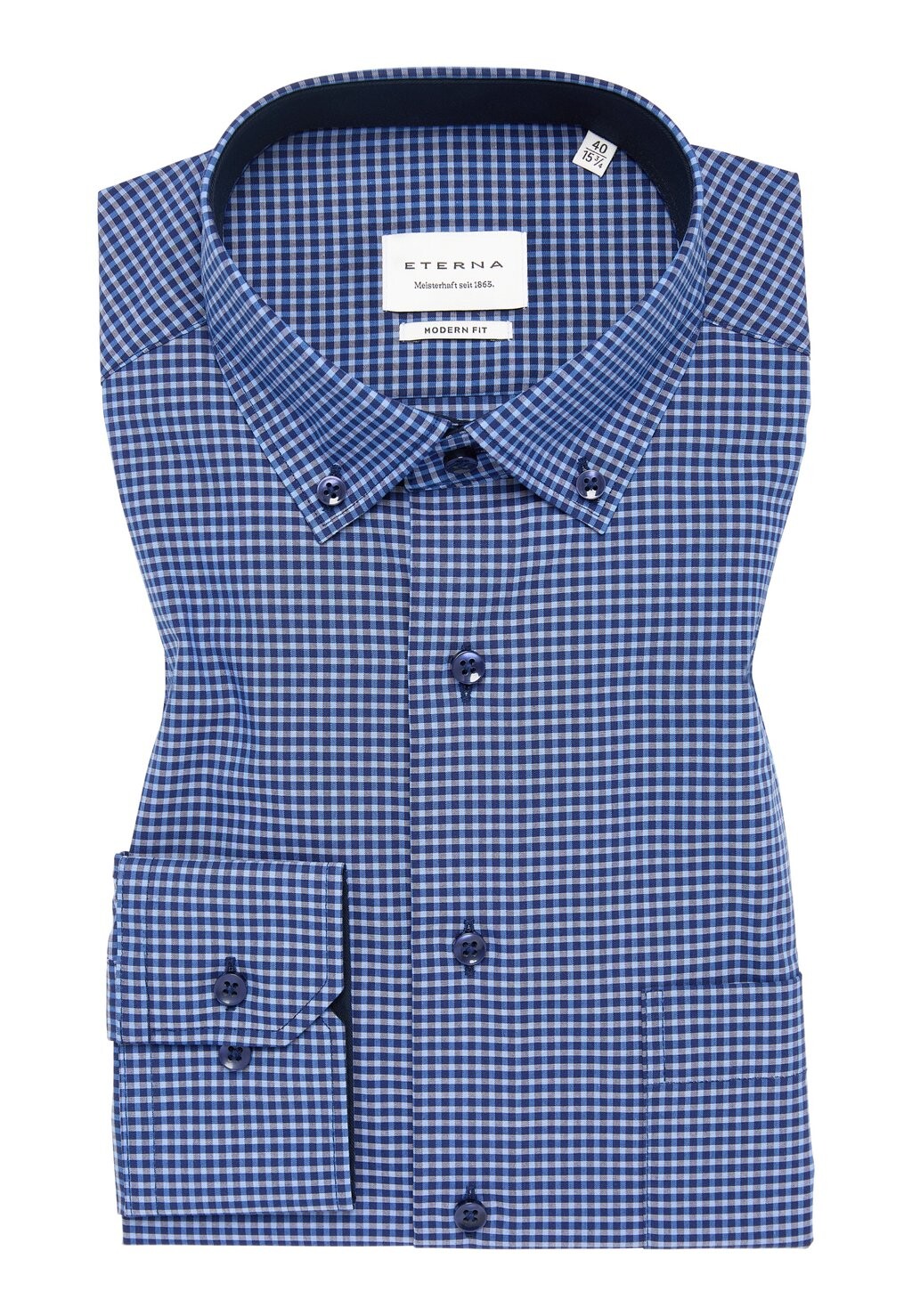 

Рубашка POPELINE HEMD MODERN FIT Eterna, темно-синий
