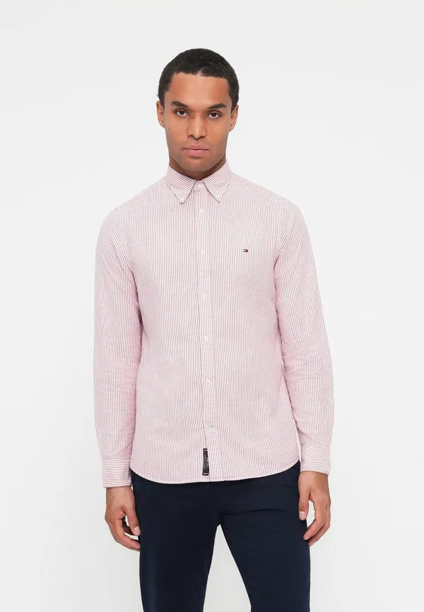 Рубашка в полоску в стиле оксфорд стандартного кроя Tommy Hilfiger, Rose Petal/White