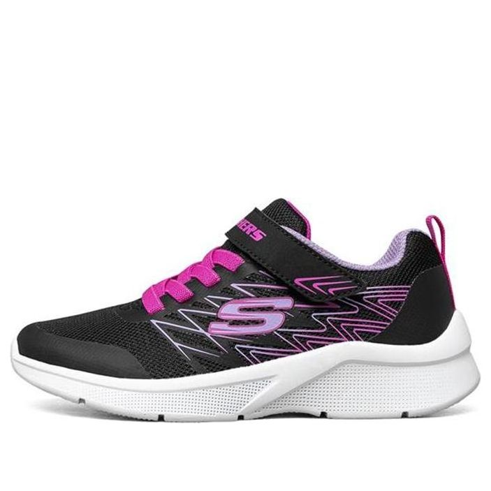 

Беговые кроссовки Skechers Microspec Wear-resistant Non-Slip Low Tops Big Boys Black, черный