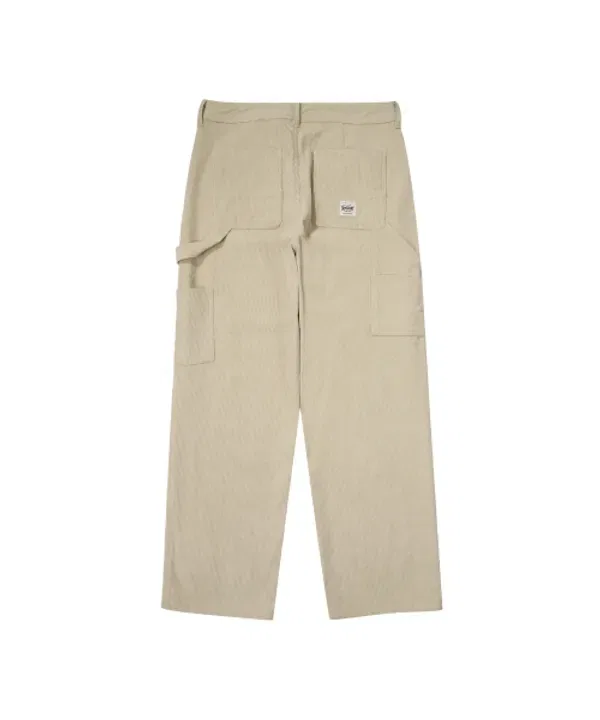 Коттоновые брюки-карго прямые, Corduroy Straight Carpenter Superdry, бежевый — фото 2