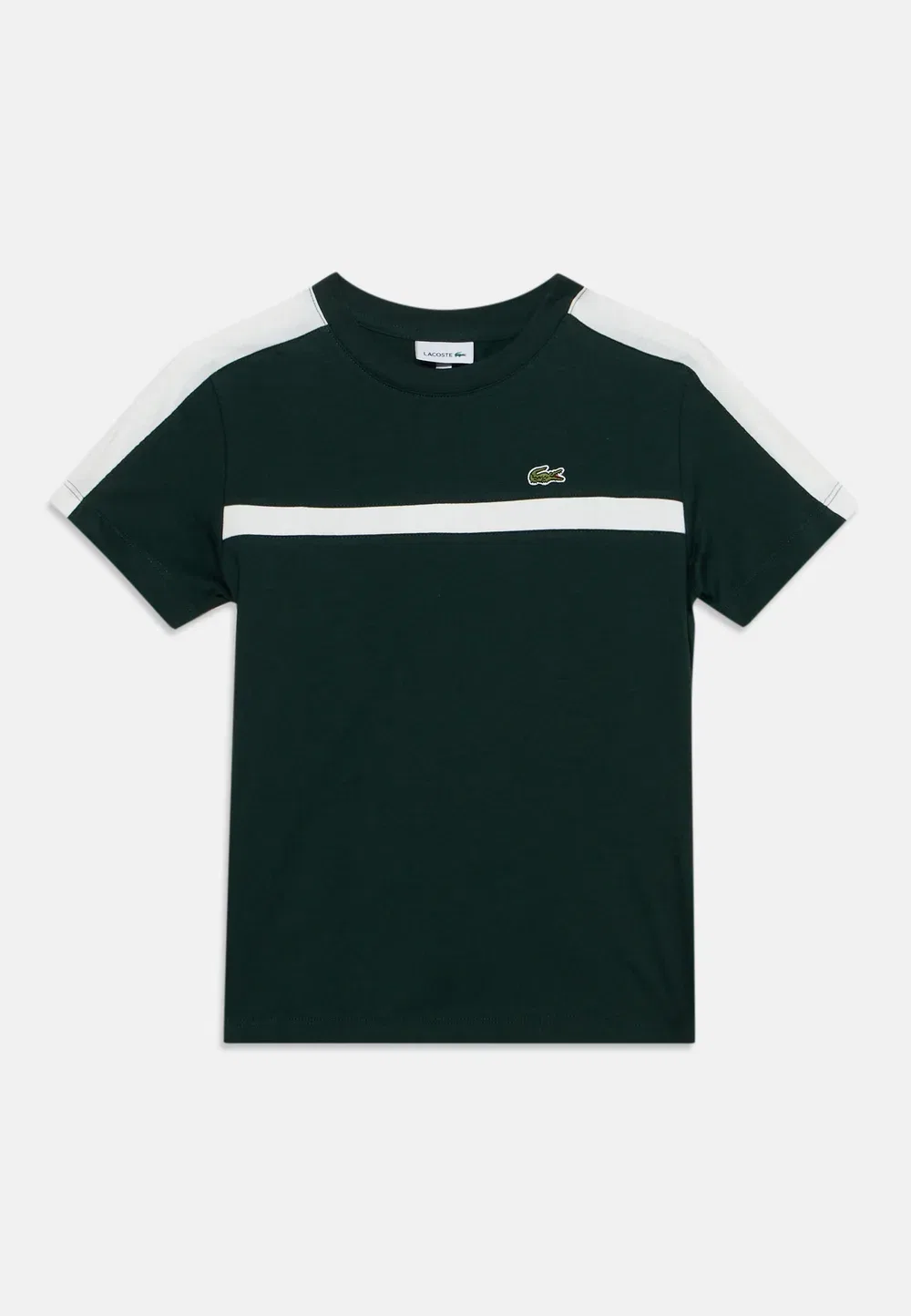 Футболка в полоску с цветовыми блоками - базовая футболка Lacoste, Sinople — фото 3