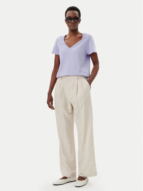 Футболка regular fit Gap, фиолетовый — фото 2