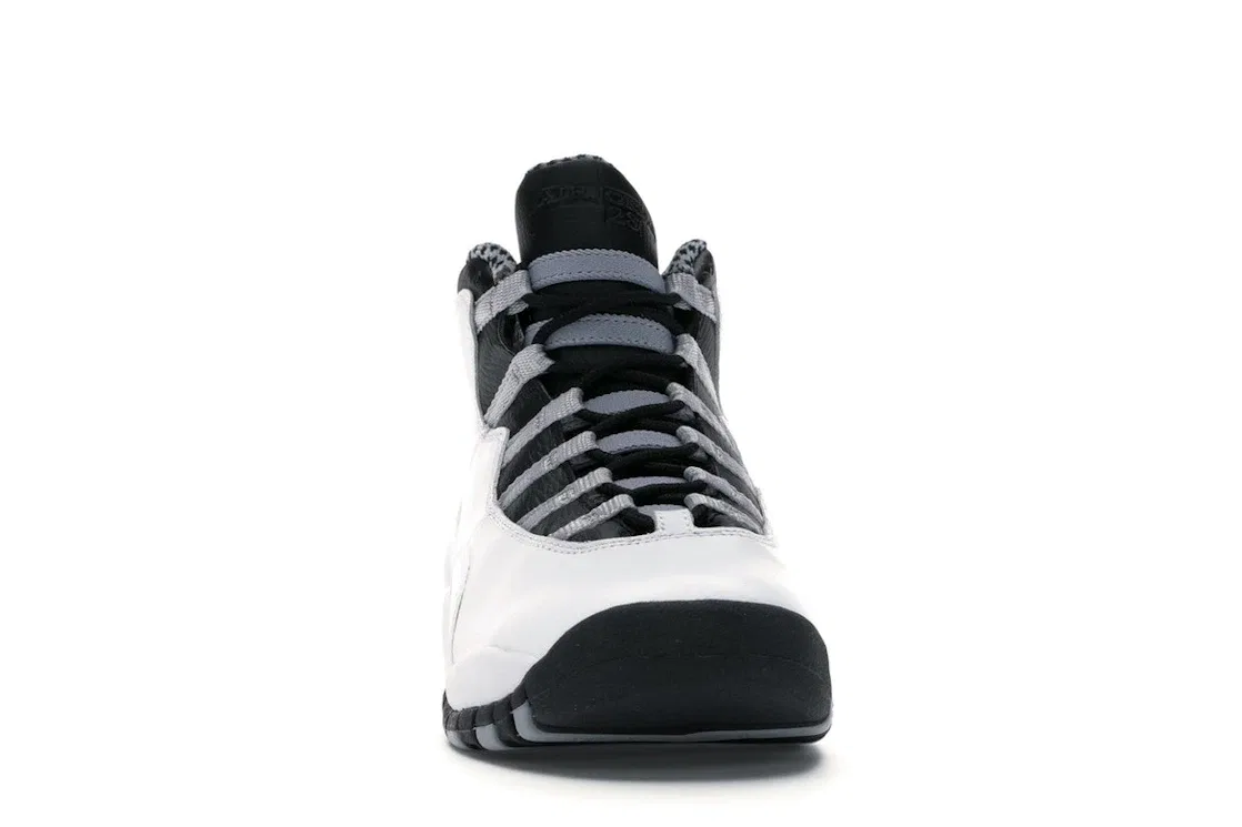 Детские кроссовки Lifestyle Jordan 10 Retro, White/Black-Light Stl Grey-Varsityy Red — фото 2