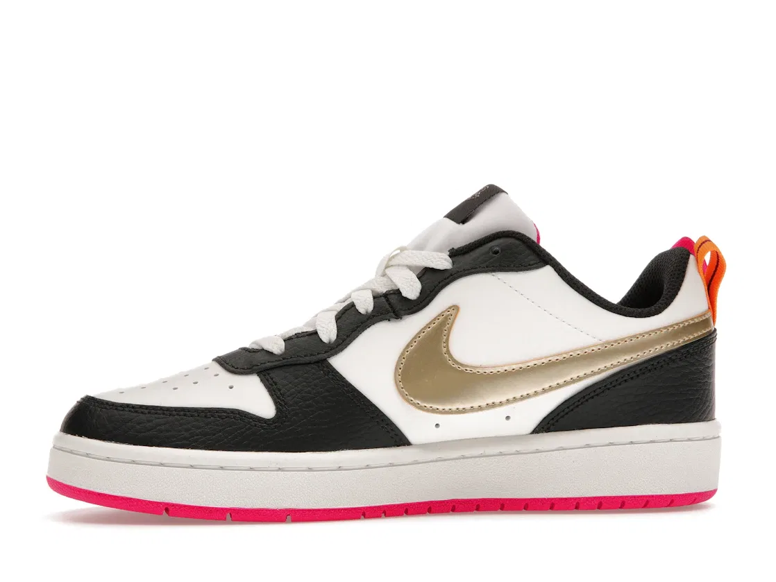 Детские кроссовки Lifestyle Nike Court Borough Low 2, Summit White/Off Noir/Pink Prime/Metallic Pewter — фото 3