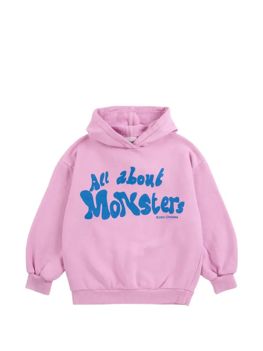 Худи с принтом логотипа "All About Monsters" Bobo Choses, розовый