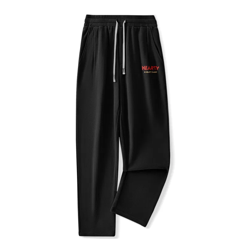 Детские брюки умеренно-зауженные MINISO, Black (B Hearty Pants Logo)