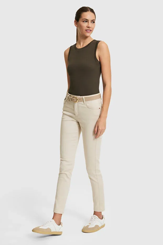 Женская футболка с круглым вырезом U.S. Polo Assn., Dark Haki — фото 4