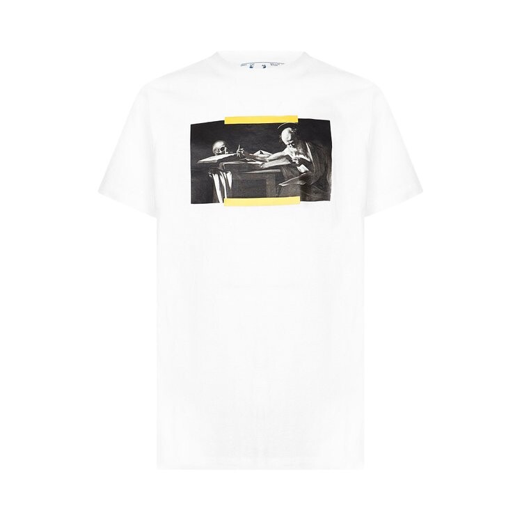

Футболка Off-White Caravaggio Painting Short-Sleeve Slim Tee 'White/Multi', белый
