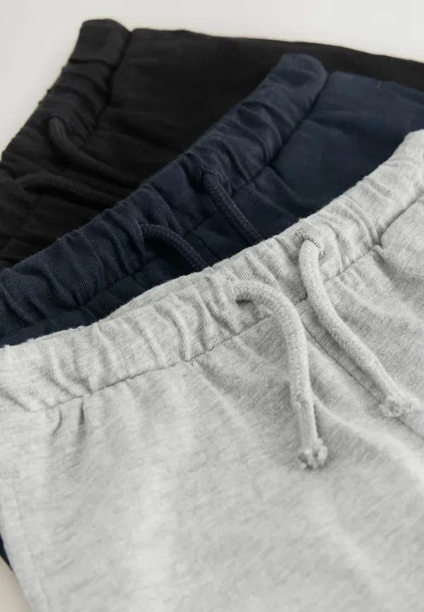 Шорты хлопковые Regular fit - lightweight 3 pack - shorts Next черный, серый, темно-синий — фото 2