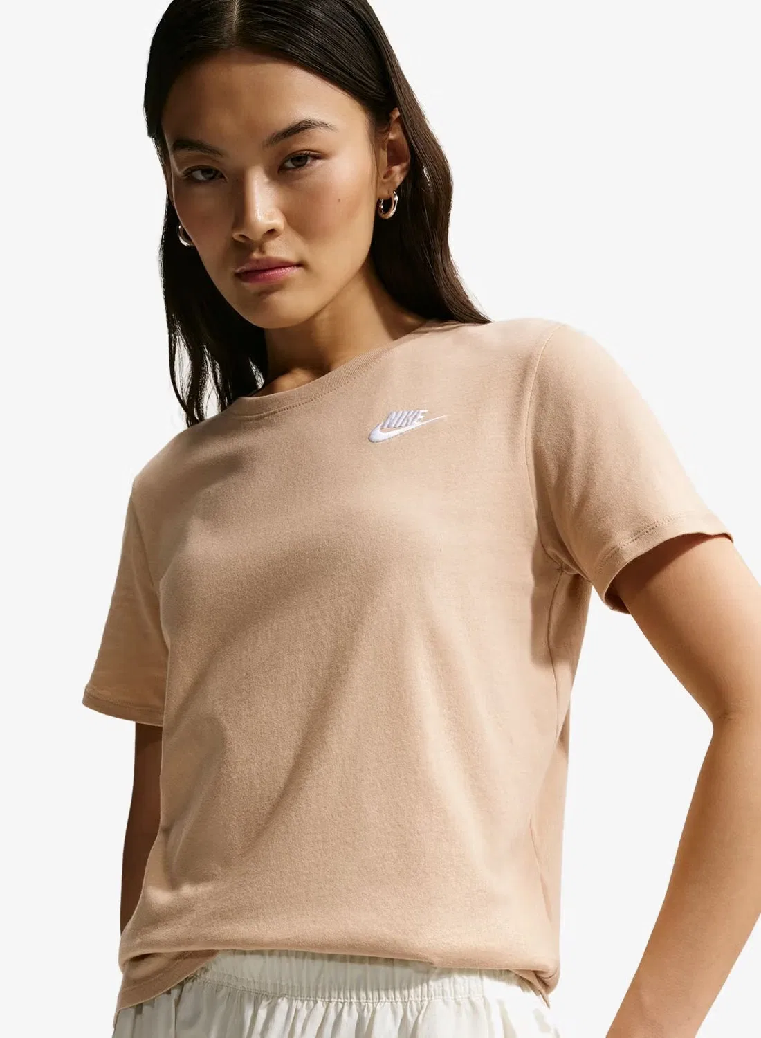 Футболка с принтом Nsw Club Nike, льняной — фото 3