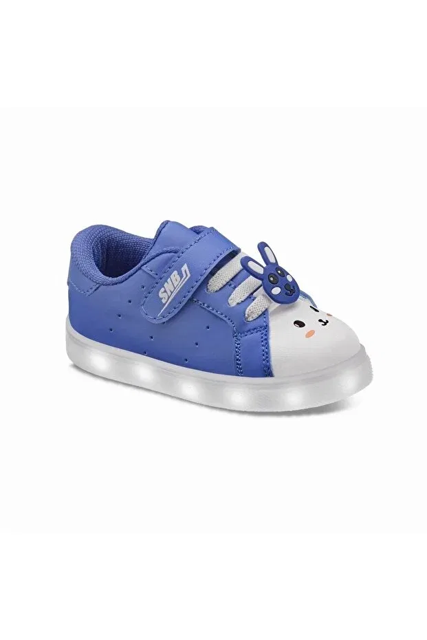 Детские спортивные кроссовки для девочек со светодиодами Sanbe, Blue