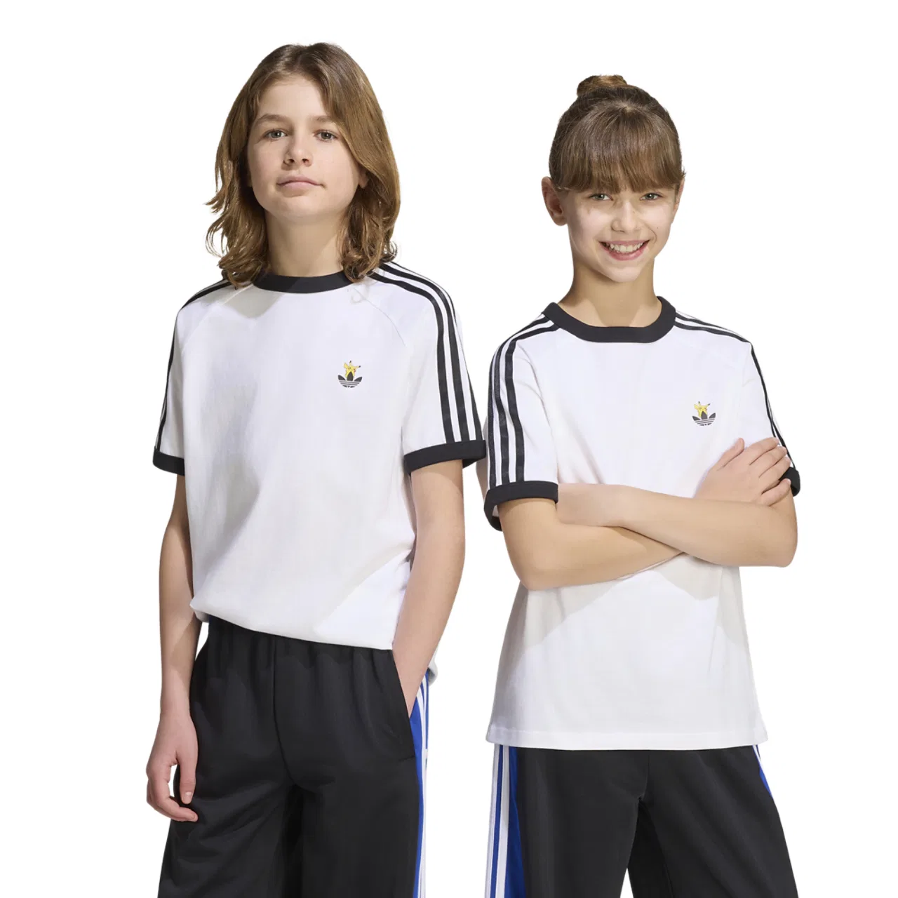 Детская футболка для мальчиков свободного кроя Originals x Pokemon Loose Cali Adidas, белый