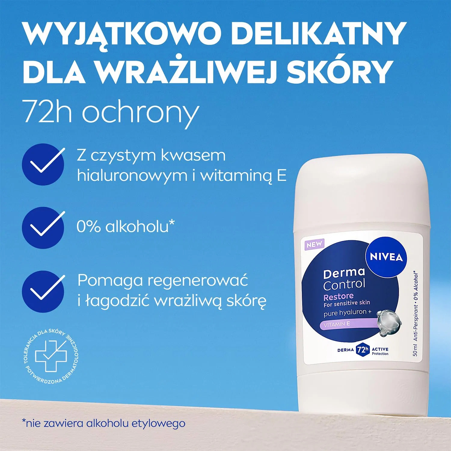 Антиперспирант-стик с гиалуроновой кислотой NIVEA, 50 мл — фото 2