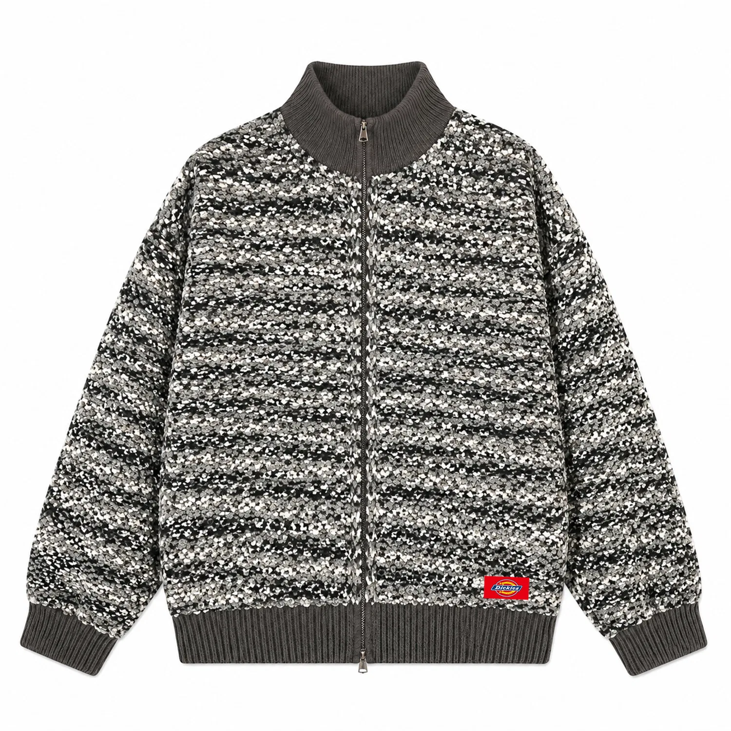 Детский свитер с воротником-стойкой Dickies, Heather Gray