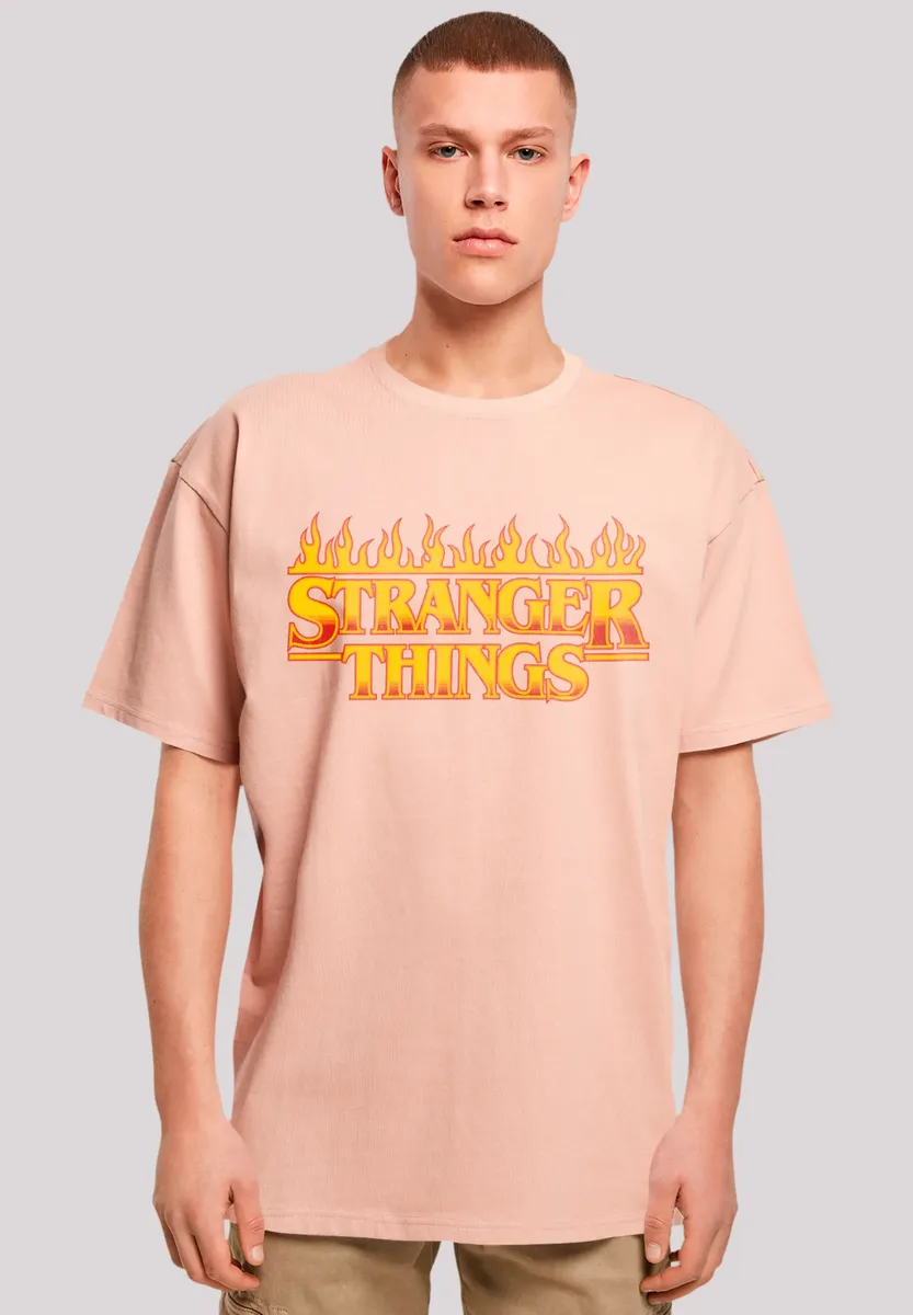 

Футболка F4NT4STIC "Stranger Things Fire Logo", премиум качество, цвет Amber