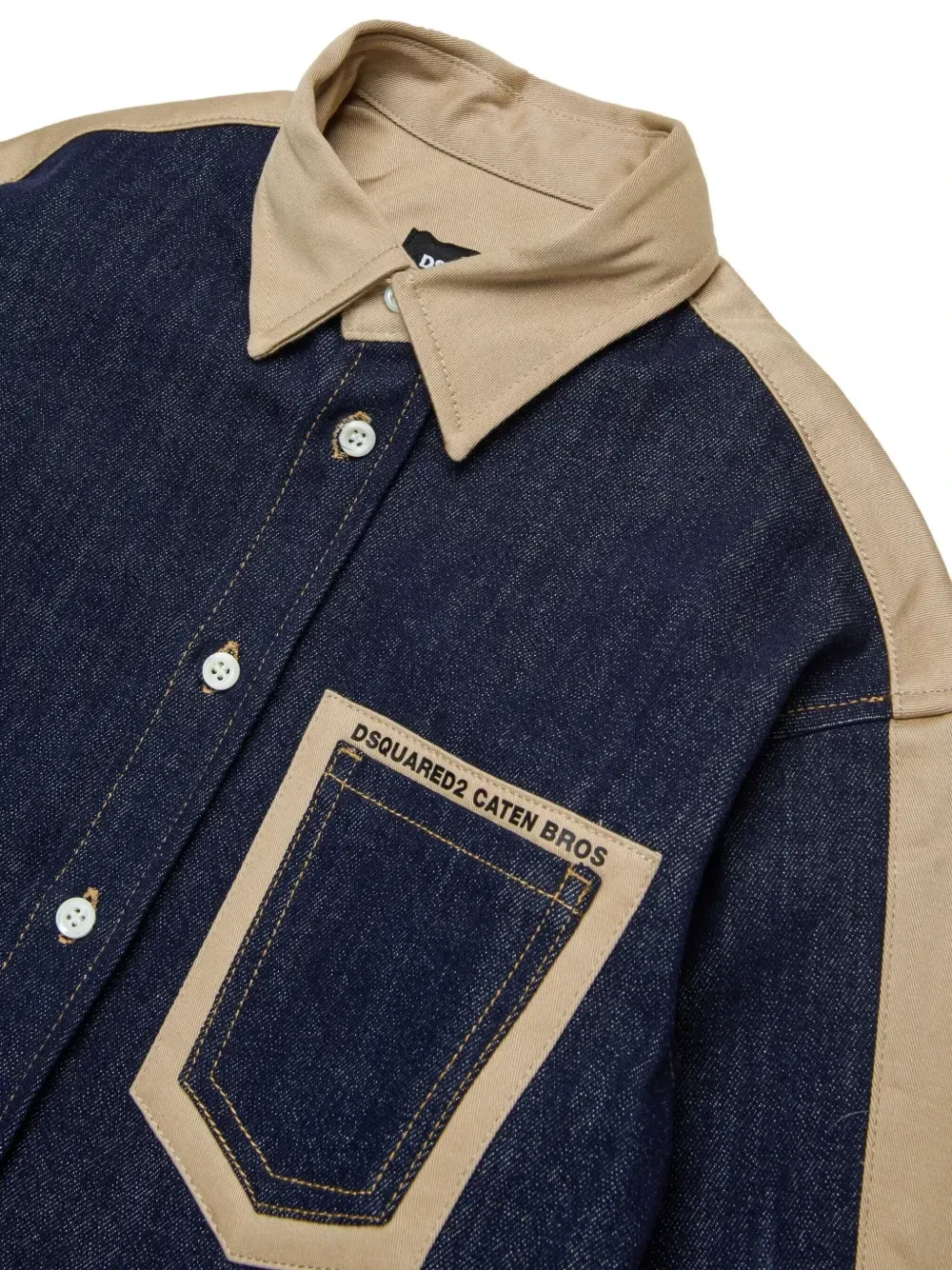 Рубашка Caten Bros Dsquared2 Kids, синий — фото 3