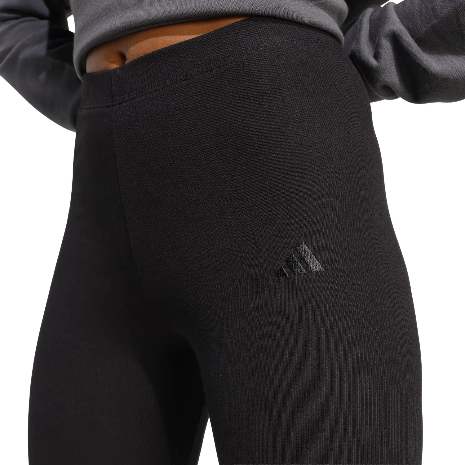 Женские леггинсы с 3/4 длиной Adidas, черный — фото 4