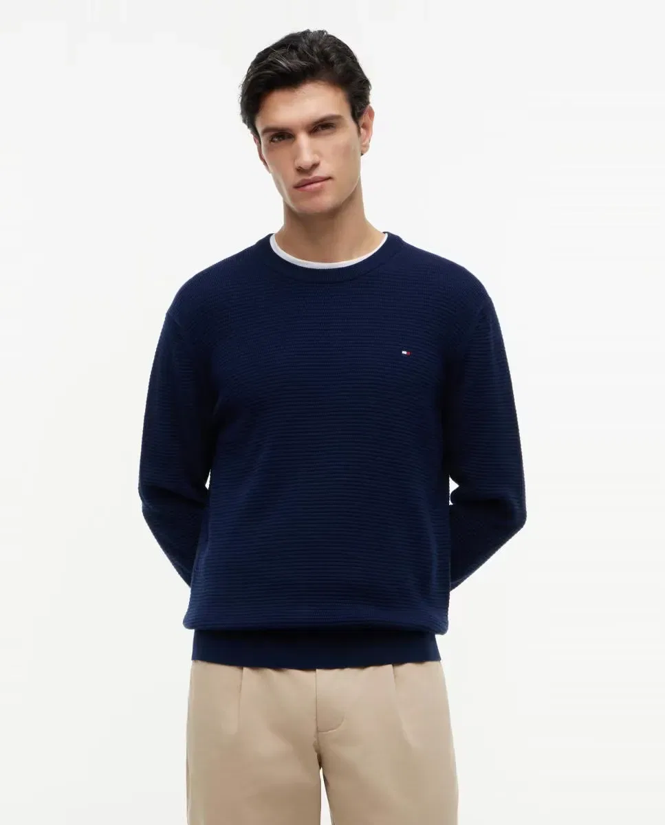 Мужской джемпер из органического хлопка Tommy Hilfiger, Azul Marino