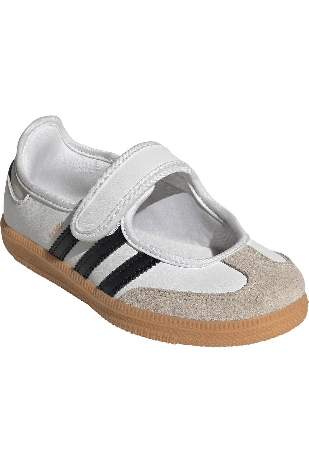 Детские кеды с ремешком Mary Jane Samba adidas, Ftwwht/Cbl