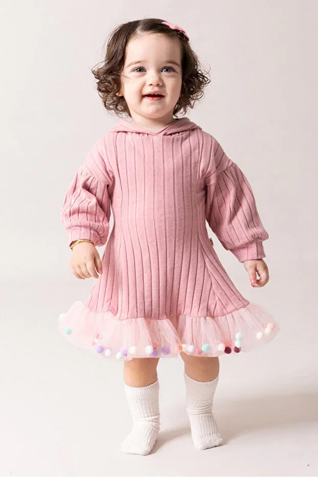 Детское платье для девочек хлопковое Babymod, Pink