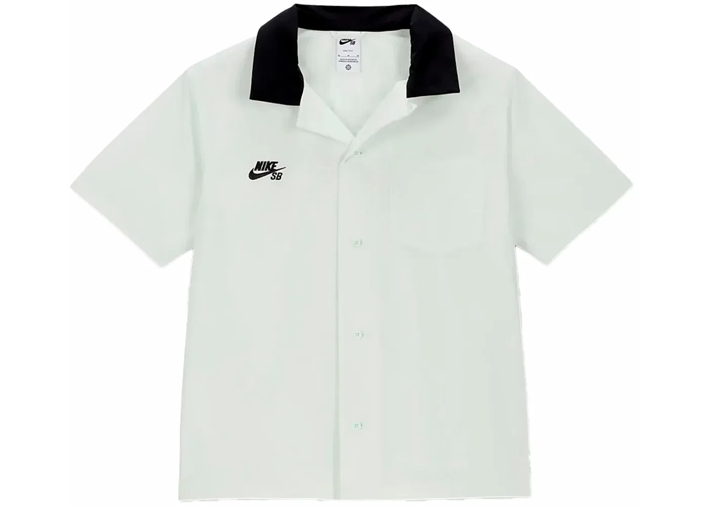 Мужская рубашка с принтом Nike SB Olympics 2024 Agnostic Bowler Shirt, Barely Green/Black