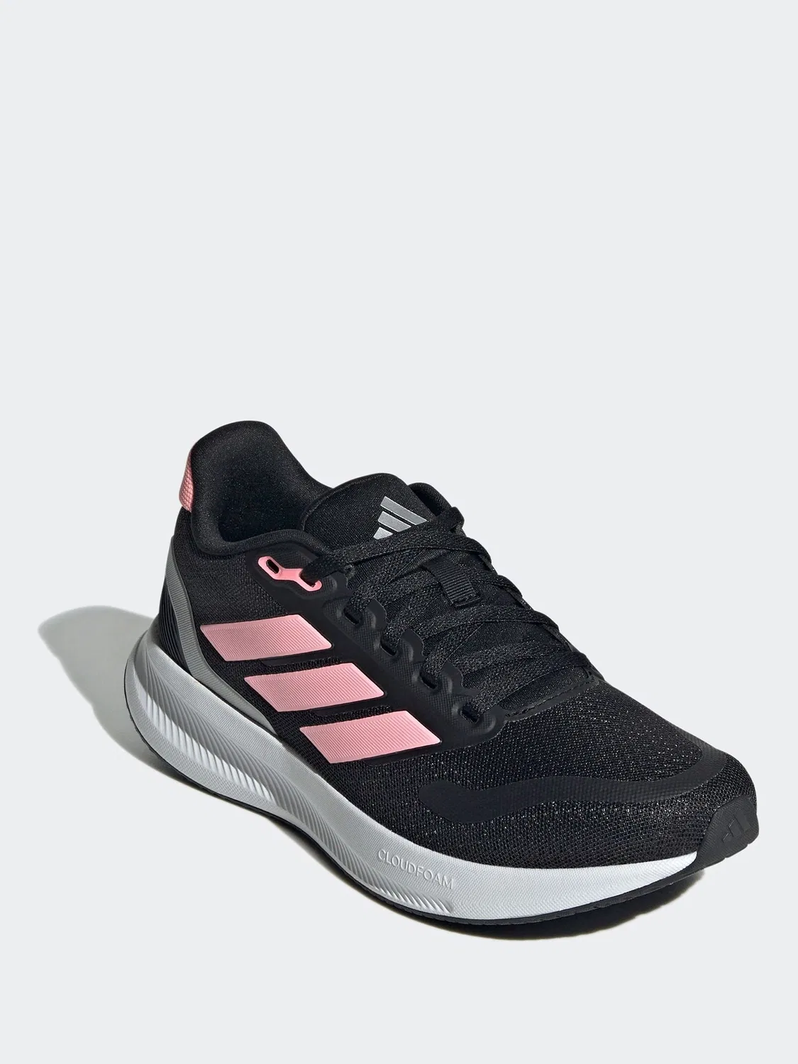 Кроссовки беговые Runfalcon 5 adidas, черный/розовый — фото 3