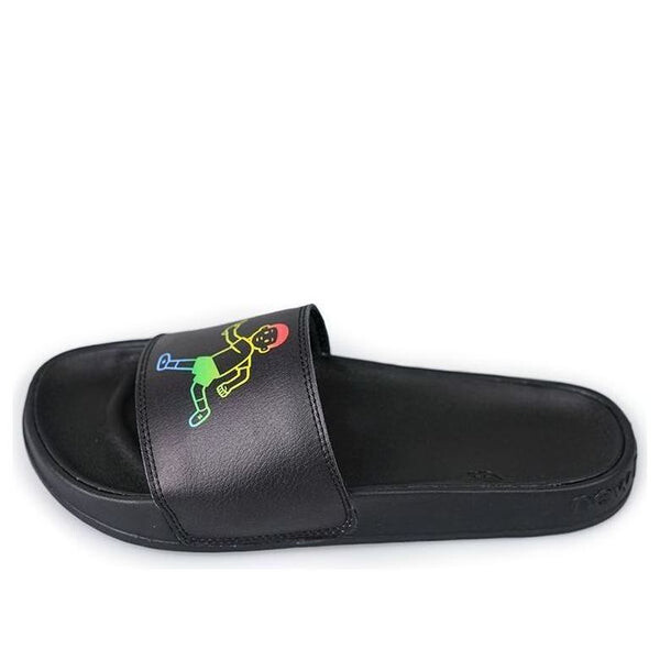 

Тапочки x noritake black slippers New Balance, черный