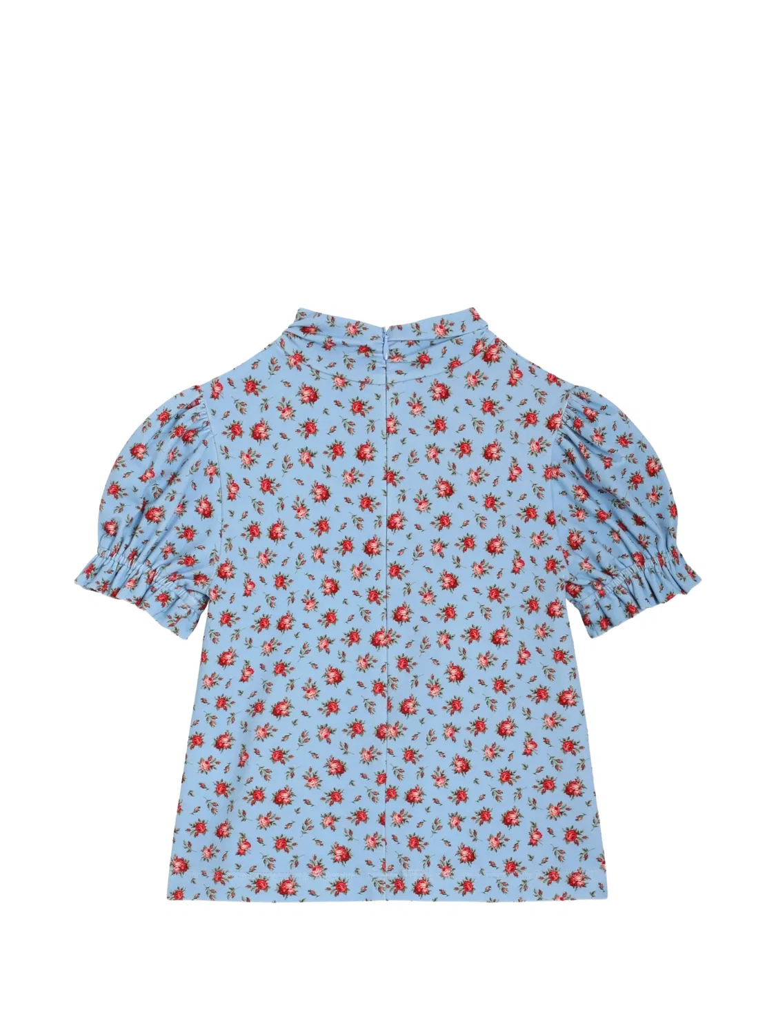 Блузка с цветочным узором Dolce & Gabbana Kids, синий — фото 2