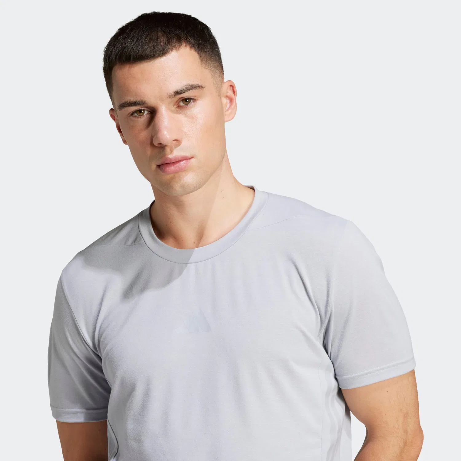 Мужская тренировочная футболка с технологией CLIMACOOL Adidas Performance, Halo Silver — фото 3