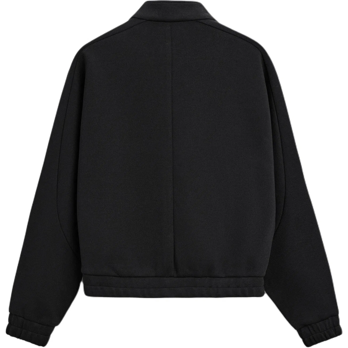 Мужской свитшот с воротником-стойкой Black ZARA, Черный — фото 3