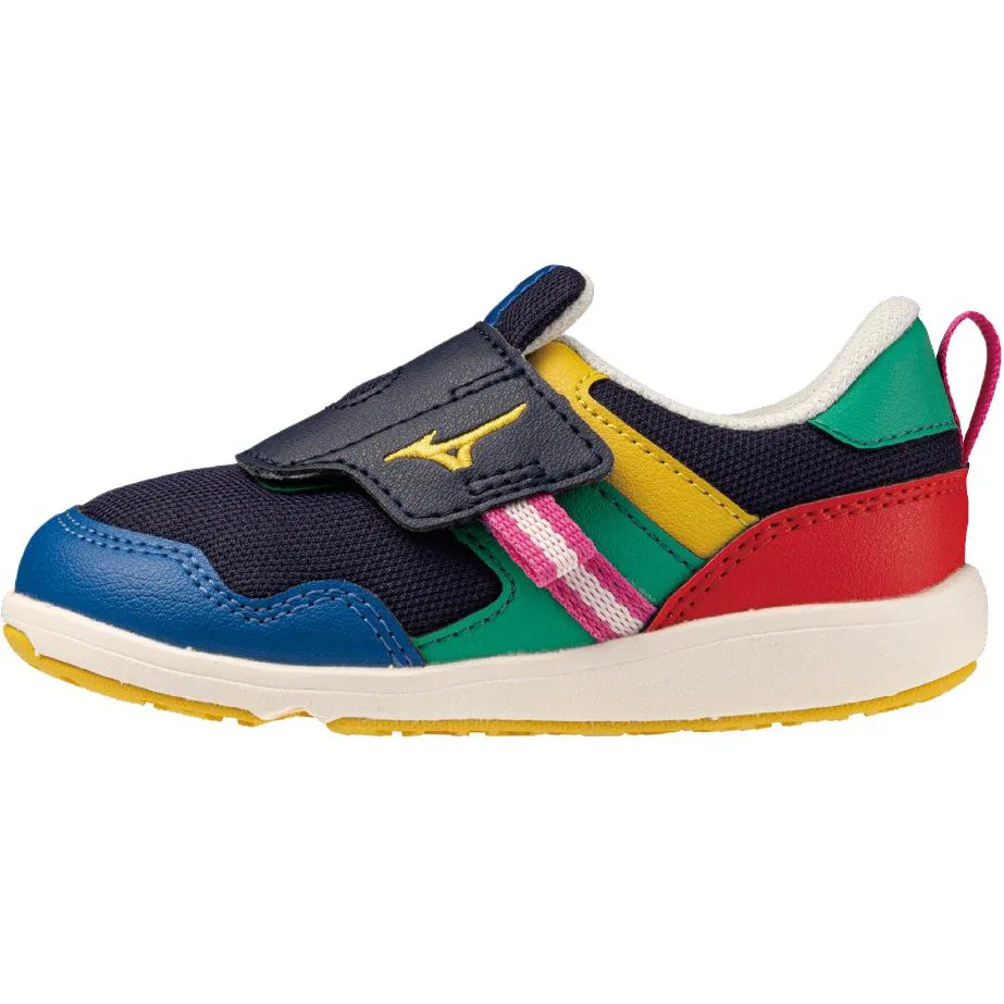 Детские кроссовки для малышей с низким верхом Mizuno PLAMORE INFANT 3, Black Multicolor