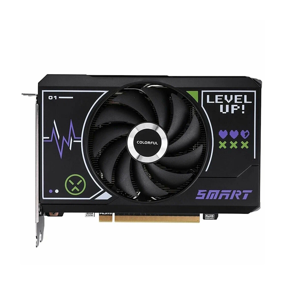 

Видеокарта Colorful GeForce RTX 4060 Mini 8GB-V, 8 ГБ, черный