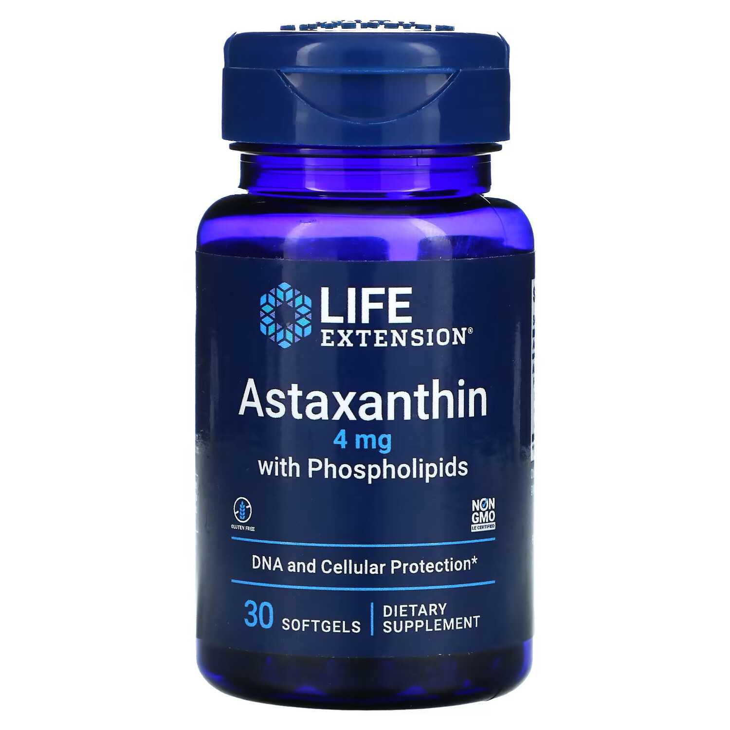 

Life Extension, астаксантин с фосфолипидами, 4 мг, 30 капсул