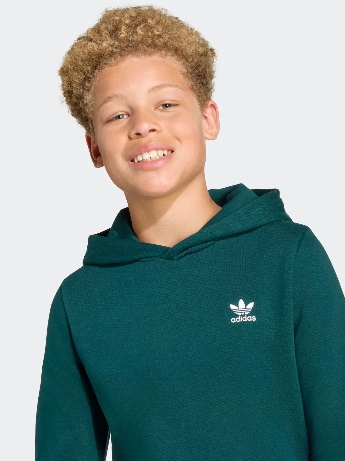 Худи adidas Originals, зеленое — фото 3
